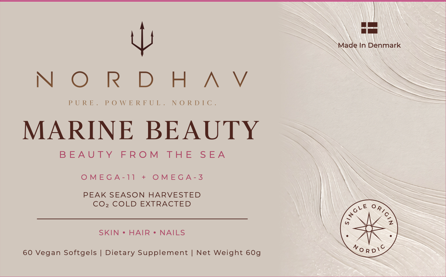Marine Beauty authentic product label
