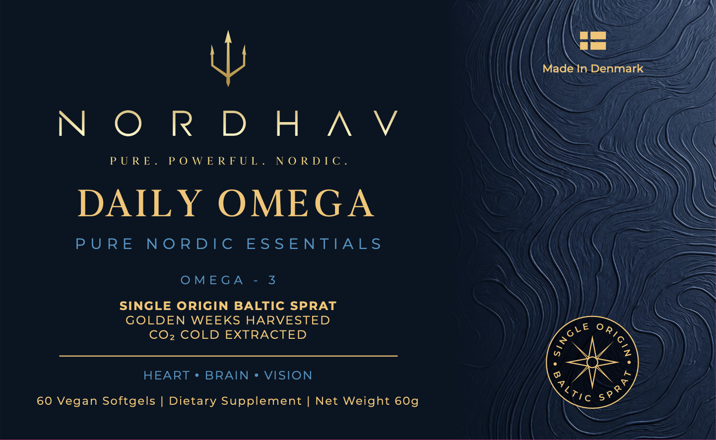 Daily Omega authentic product label